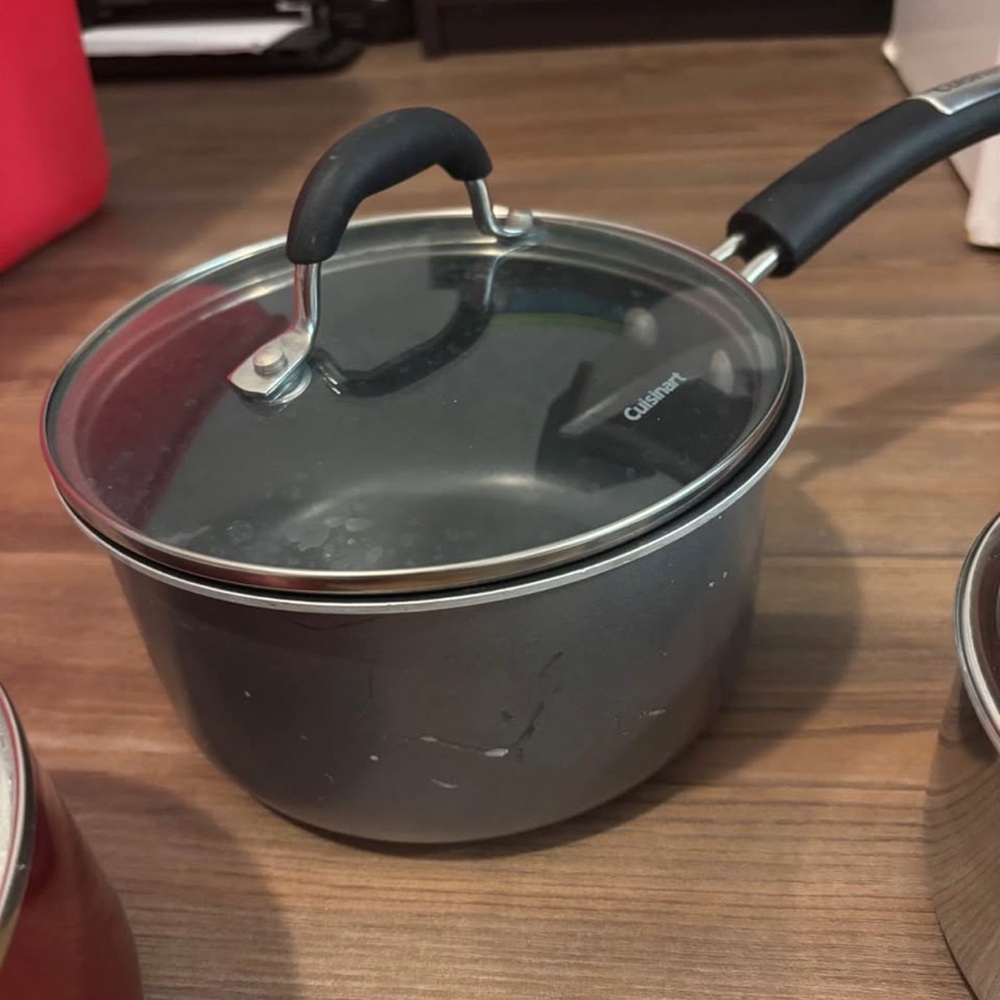 Cuisinart Black and Gray Saucepan with Lid